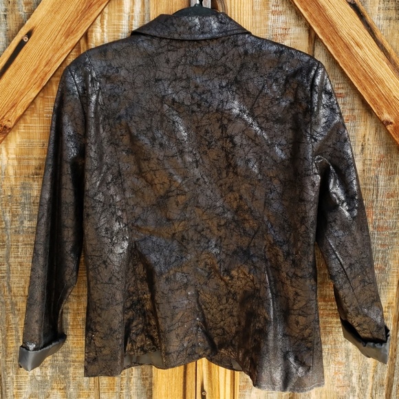 Erin London Black Jacket Large Unique - Picture 8 of 8